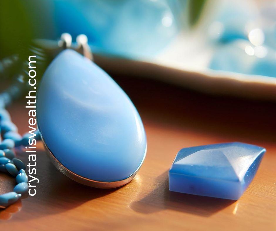 blue chalcedony necklace 1