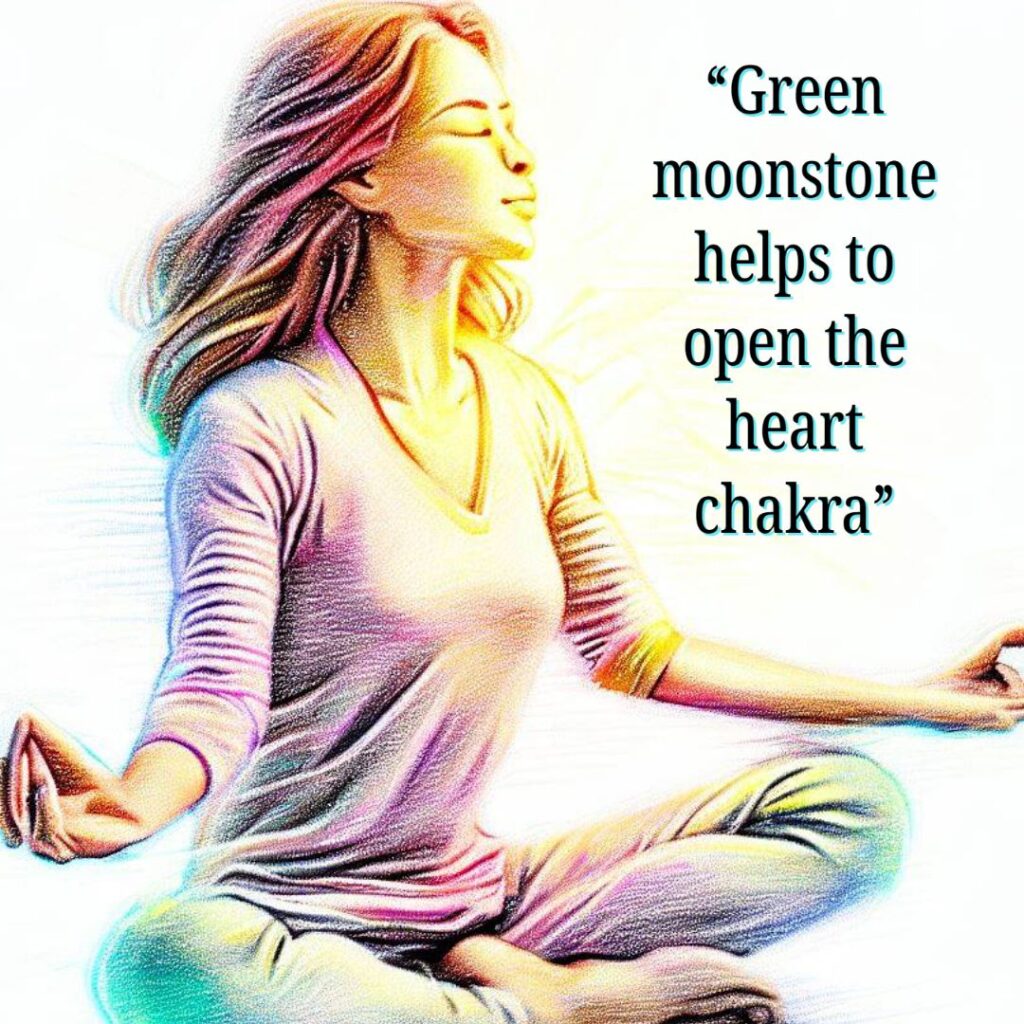 green moonstone opens heart chakra