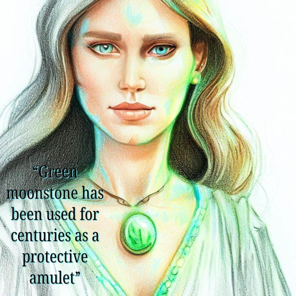 green moonstone used as amulets