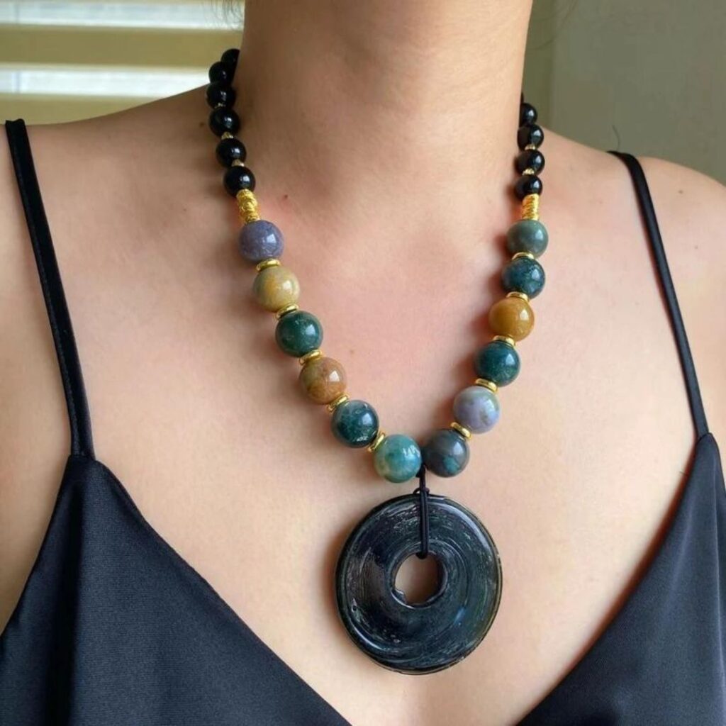 indian agate necklace