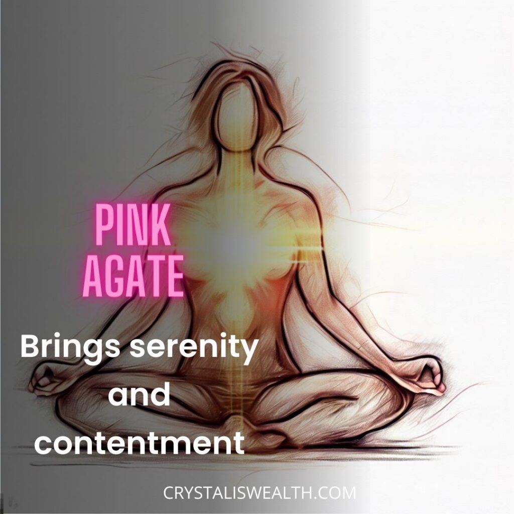 pink agate brings contentment