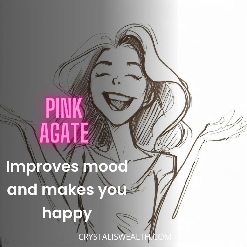 pink agate improves mood