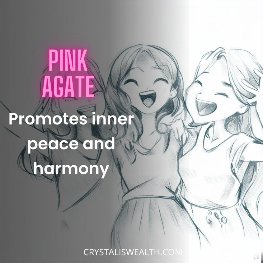 pink agate promotes peace