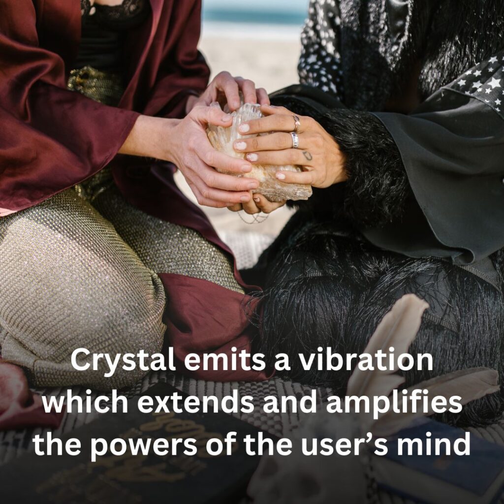 crystals emits vibrational energy