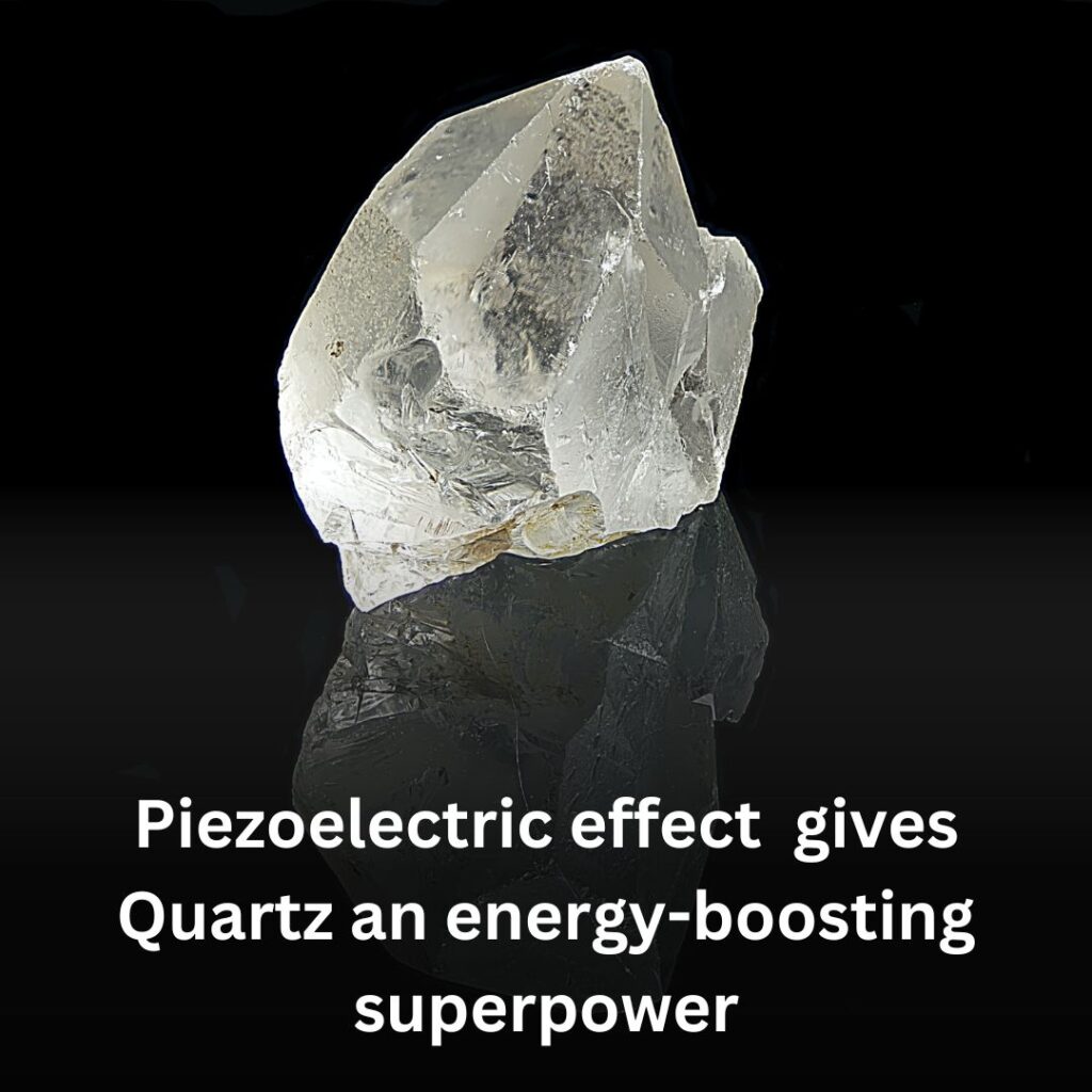 shows piezoelectric effect