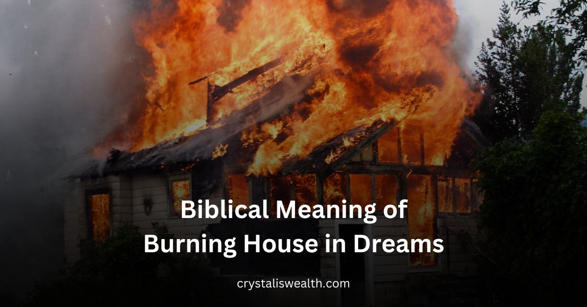 a burning house