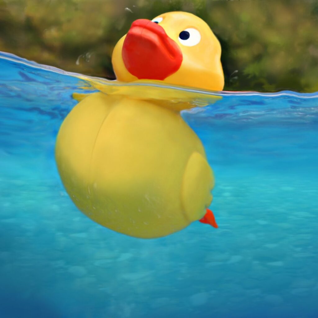 a toy drowning