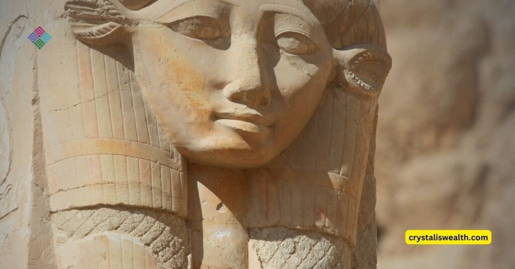 Egyptian Goddess Hathor represent Malachite