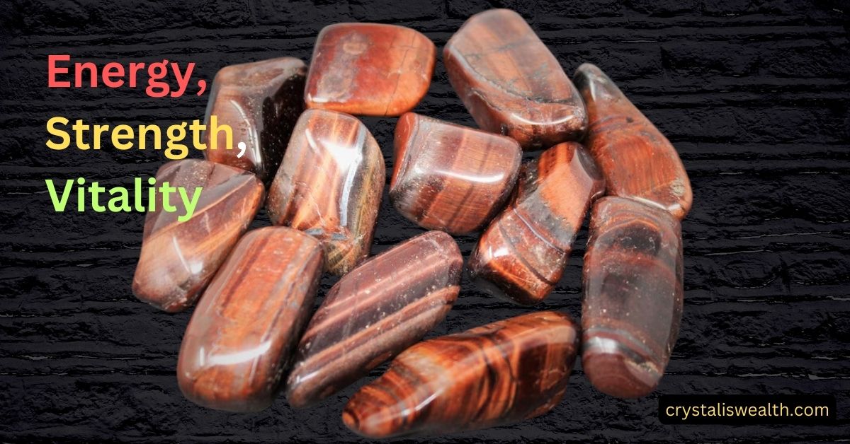 Energy Strength Vitality with red tiger eye