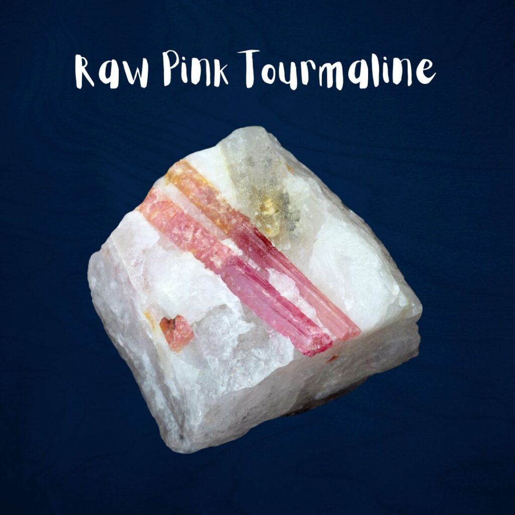 raw pink tourmaline
