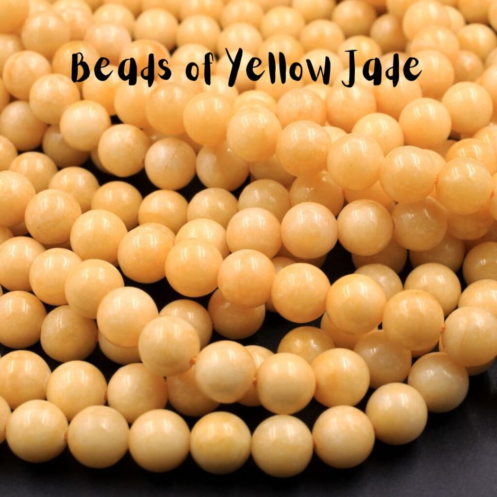 beads of yelloe jade