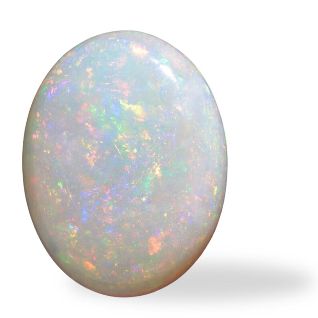 whiyte color crystal white opal